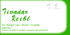 tivadar reibl business card